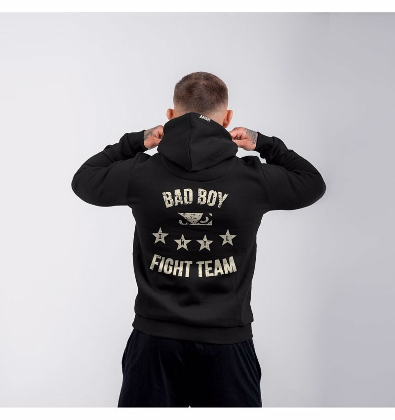 BAD BOY Fight Team HOODIE - black